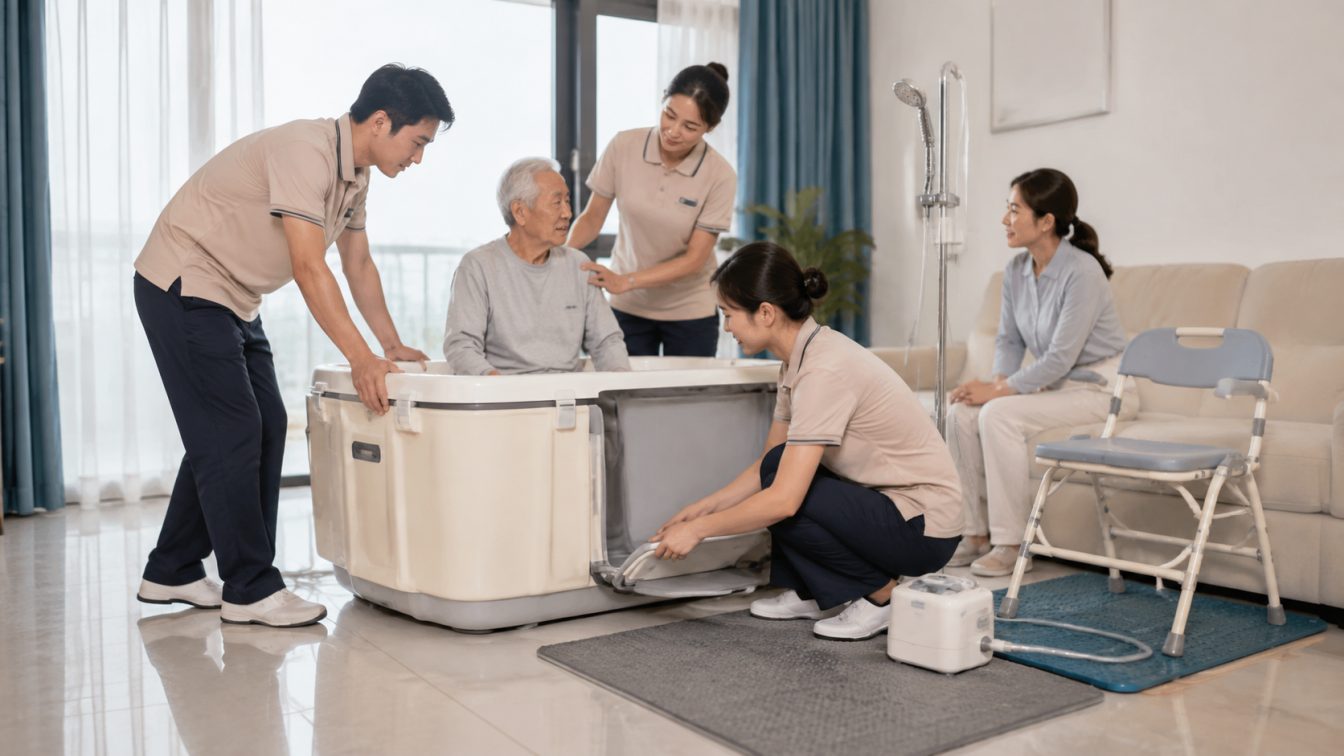 徐州经济技术开发区还在为老人洗澡发愁？